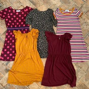 GIRLS OLD NAVY PLAY DRESS LOT OF 5 SIZE M(8)